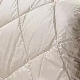 4-Jahreszeiten-Bettdecke mit bauschig weicher Schafschurwolle Bezug
