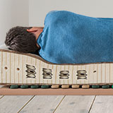 Boxspring-Matratze mit integrierten Spezialfedern - Schlafgenuss in neuer Dimension Schulterzone mit Spezialfedern