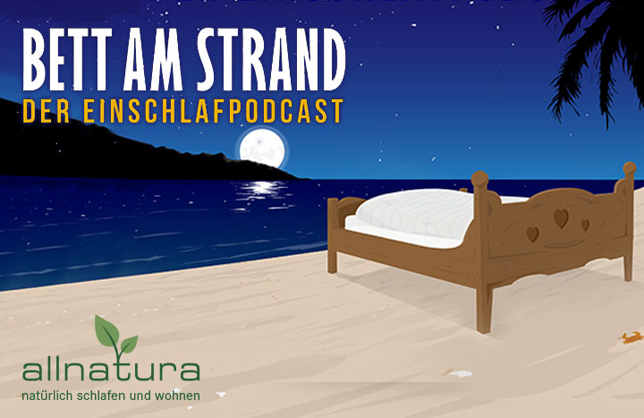Podcast Bett am Strand