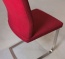 Freischwinger Luvio, Edelstahl-Gestell Stuhl Luvio, Gestell Edelstahl, rot