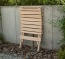Massivholz-Gartenklappstuhl Tonia, geölte Buche, Klappfunktion Gartenklappstuhl Tonia, massives Buchenholz, geölt - Stuhl zusammengeklappt