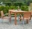 Set 02 besteht aus 1 Tisch, 2 Gartenklappstühlen und einer Bank Set 02 besteht aus 1 Tisch, 2 Gartenklappstühlen und einer Bank