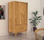 Massivholz-Kleiderschrank Lasala, 2-Türer mit Schubladen, Kernbuche Kleiderschrank Lasala, 2türig mit Schubladen, massive Kernbuche