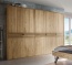 Moderner Drehtüren-Kleiderschrank Neras - aus edlem Wildeichenholz Moderner Drehtüren-Kleiderschrank Neras aus edlem Wildeichenholz