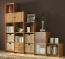 Regalwand Sedes, Wildeiche massiv, Variante 02 Massivholz Regalwand Sedes, Wildeiche, Variante 02