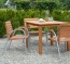 Gartenstuhl Celano-Acero aus Metall und schönem Massivholz Gartenstuhl Celano-Acero aus Metall und Massivholz