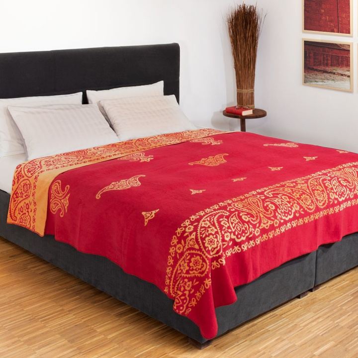 Tagesdecke Orientale, Biobaumwolle, auch für Doppelbetten + Boxspringbetten Tagesdecke Orientale, Biobaumwolle, auch für Doppelbetten + Boxspringbetten