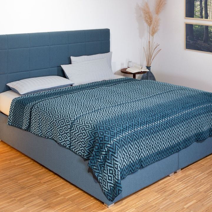 Tagesdecke Toluca, Biobaumwolle, auch für Doppelbetten + Boxspringbetten Tagesdecke Toluca, Biobaumwolle, auch für Doppelbetten + Boxspringbetten
