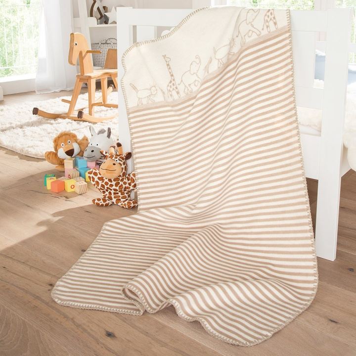 Baumwoll-Kuscheldecke "Cotona-Safari"