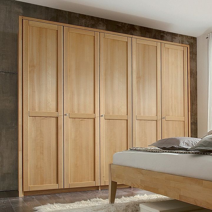 Massivholz Kleiderschrank Cassetta 02 Buche