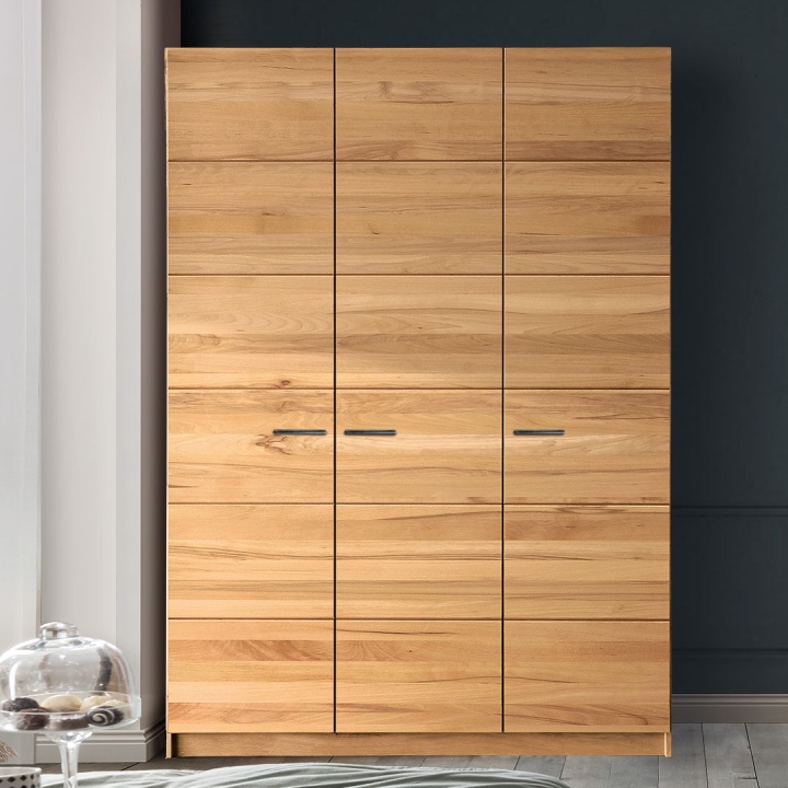 Massivholz Kleiderschrank Salentino, 3-türig, Kernbuche Massivholz Kleiderschrank Salentino, 3-türig, Kernbuche
