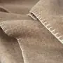 Beigefarbene Merino-Schurwoll-Decke von Schafen aus deutscher Tierhaltung