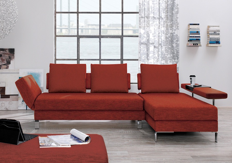 Schlafsofa mit Recamiere "Lucido" - Das kuschelige Gästebett