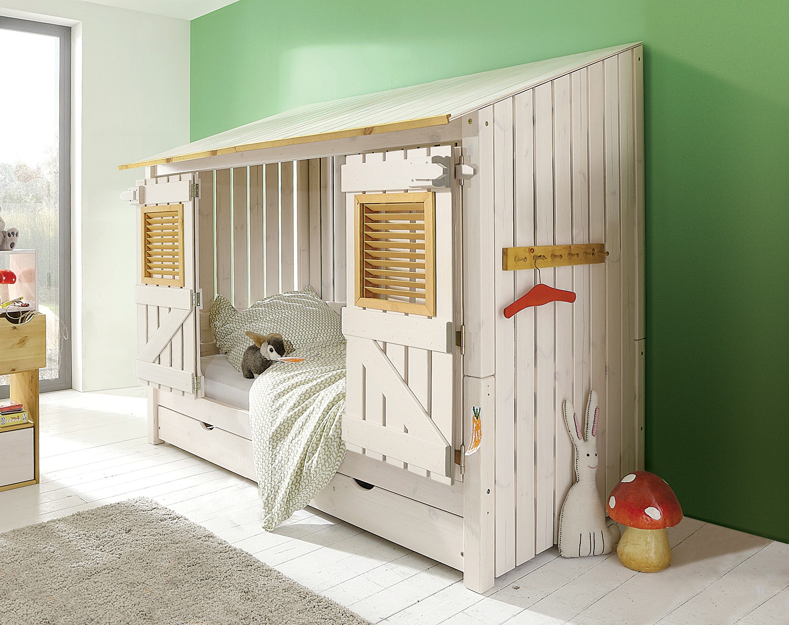 Abenteuerbett "Kiddy" aus schadstoffgeprüftem Massivholz