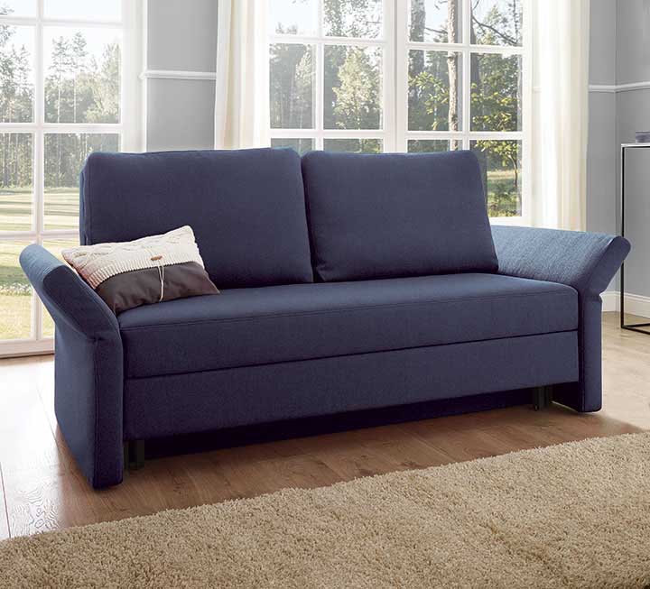 Schlafsofa in Stoffart Glen, Farbe blau Schlafsofa in Stoffart Glen, Farbe blau