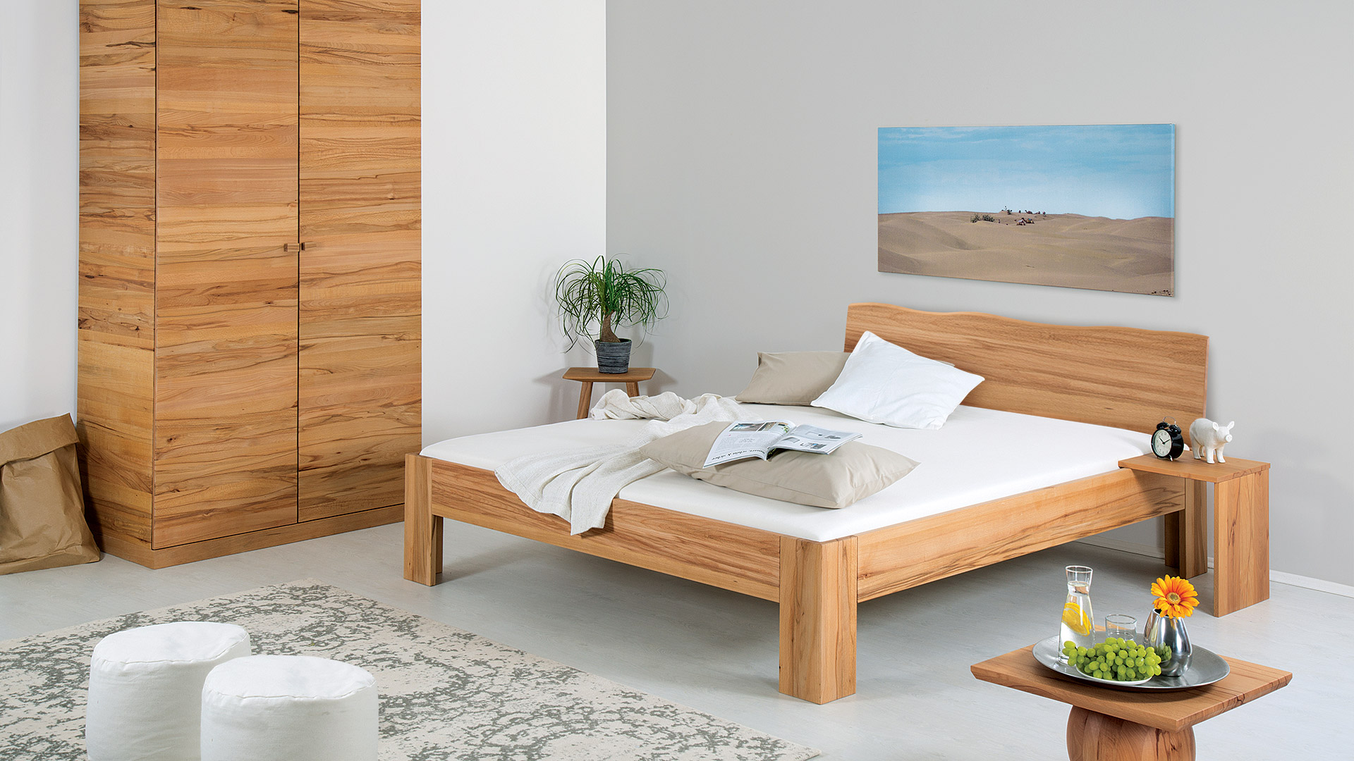 Einzelbett und Doppelbett "Cubus 05"