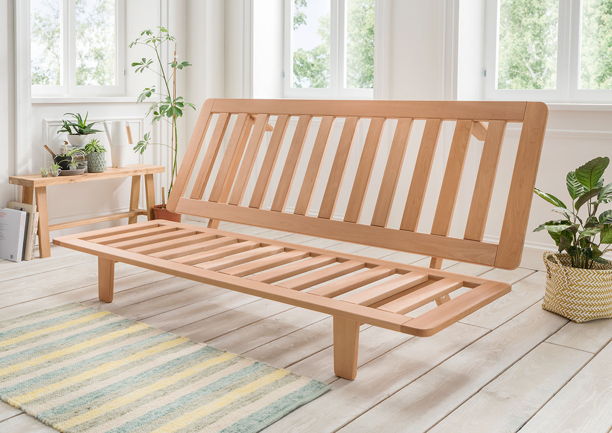 FutonGestell "SumaNigra" Sofa und Bett zugleich