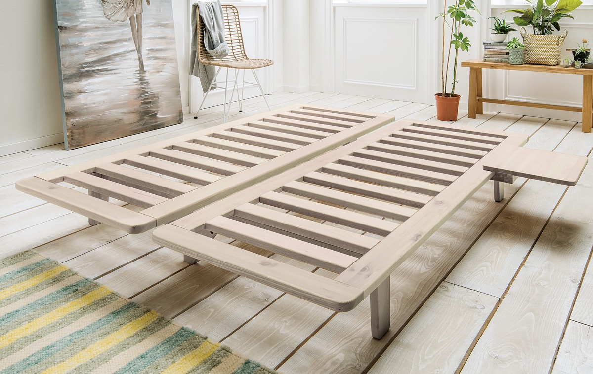 Futon-Gestell "Suma-Nigra" - Sofa und Bett zugleich