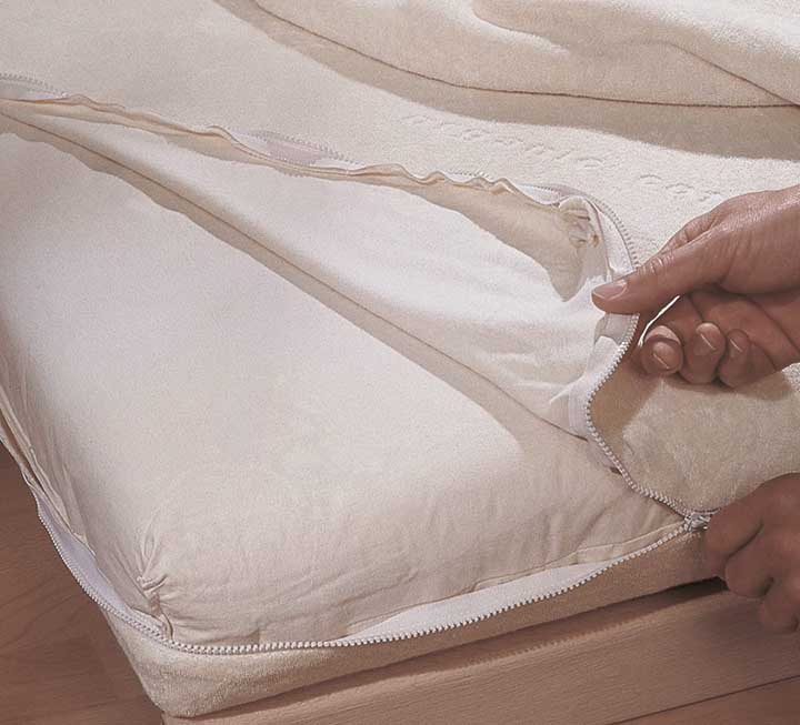 Flauschiger, pflegeleichter Baumwoll-Frottier-Stretchbezug ohne Versteppung Flauschiger, pflegeleichter Baumwoll-Frottier-Stretchbezug ohne Versteppung