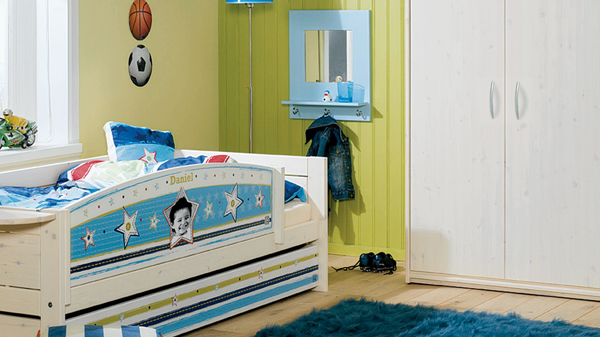 Bettkasten passend zum Jugendbett Prima für Jungen