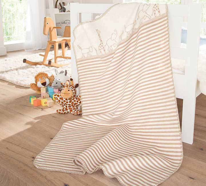Baumwoll-Kuscheldecke "Cotona-Safari"