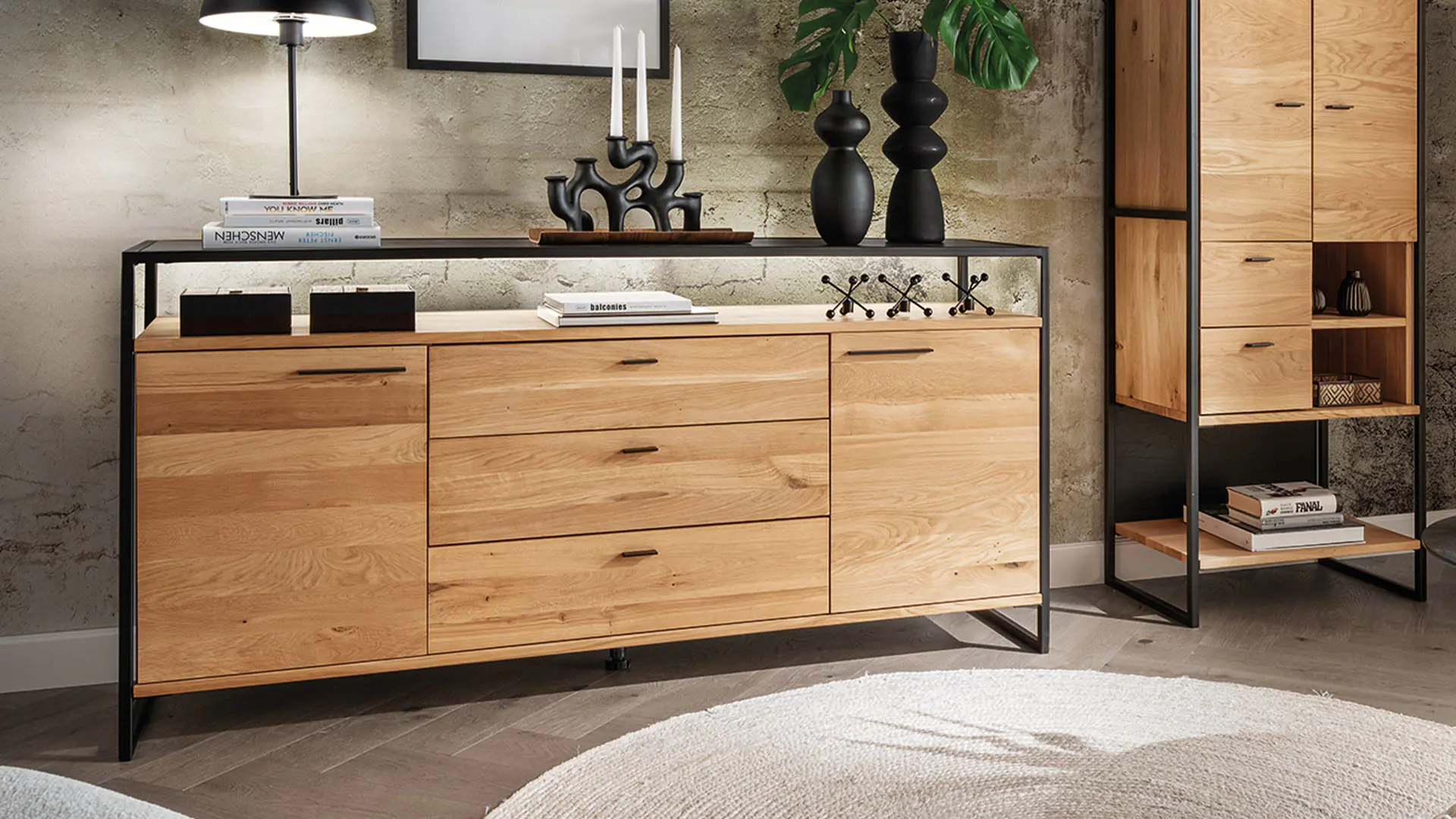 Sideboard Anora, optional auch mit Beleuchtung
