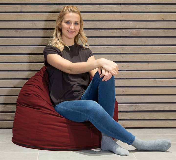 Sitzsack Mino in raffinierter Tropfen-Form als trendige Sitzlösung Sitzsack Mino in raffinierter Tropfen-Form als trendige Sitzlösung