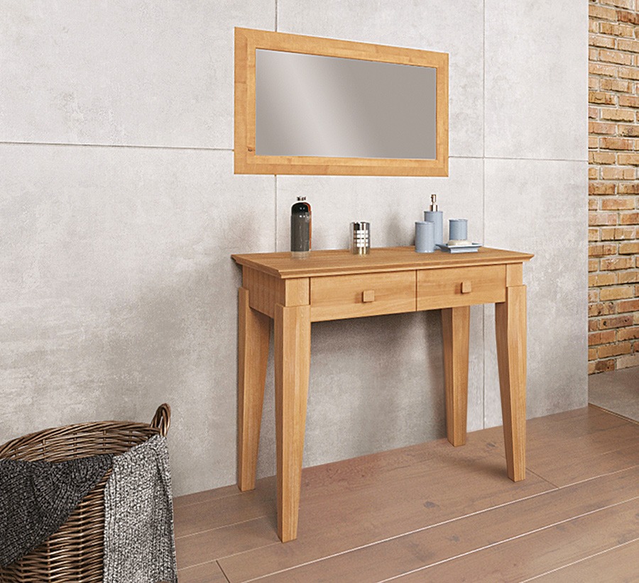 Schminktisch "Daria" aus 100 % Massivholz