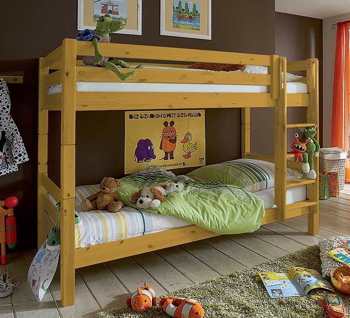 Variante 01 in gelaugt/geölt bietet einen wunderbaren Schlafplatz für 2 Sprösslinge Variante 01 in gelaugt/geölt bietet einen wunderbaren Schlafplatz für 2 Sprösslinge