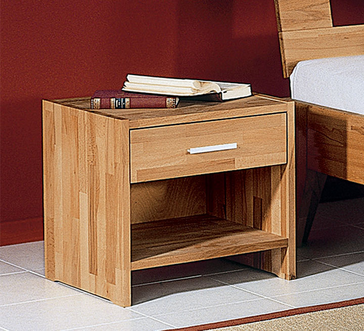 Nachttische aus Kernbuche