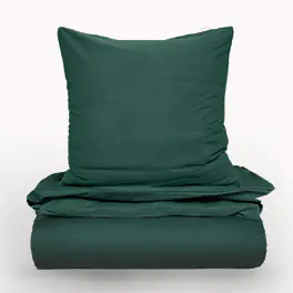 Bettwäsche in dunkelgrün