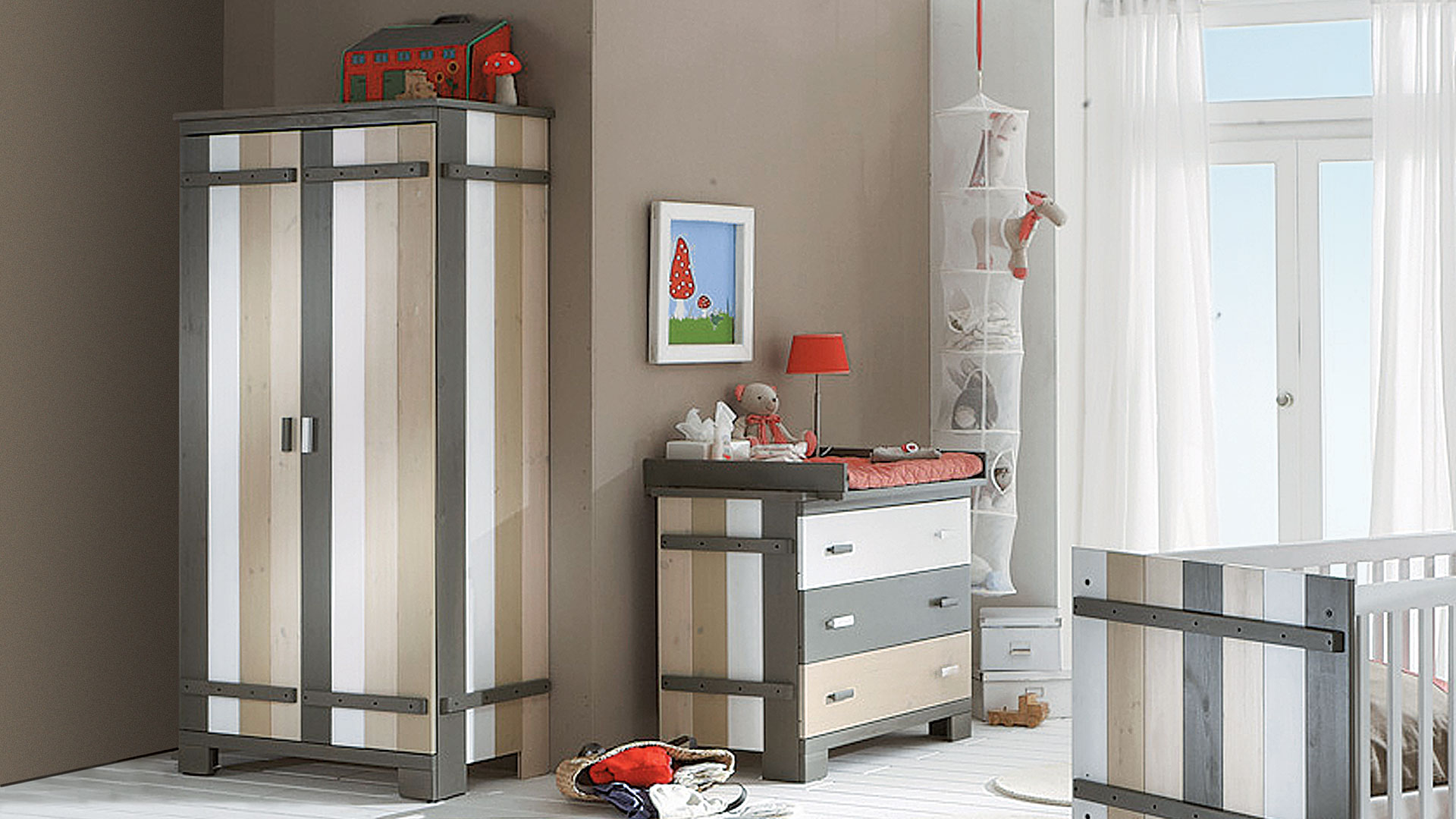 Kinderzimmer-Kleiderschrank Colori