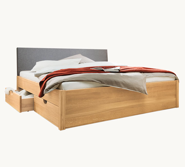 Betten mit Polsterkopfteil