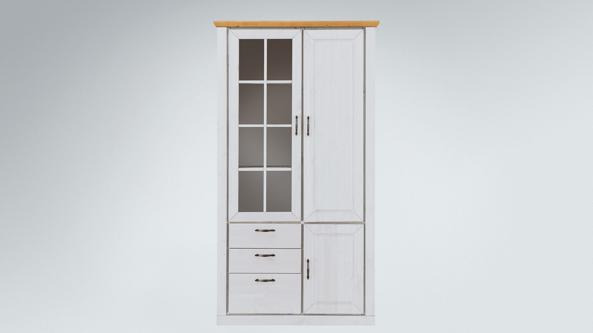 Wohnwand "Vincenza" - Landhausstil modern interpretiert