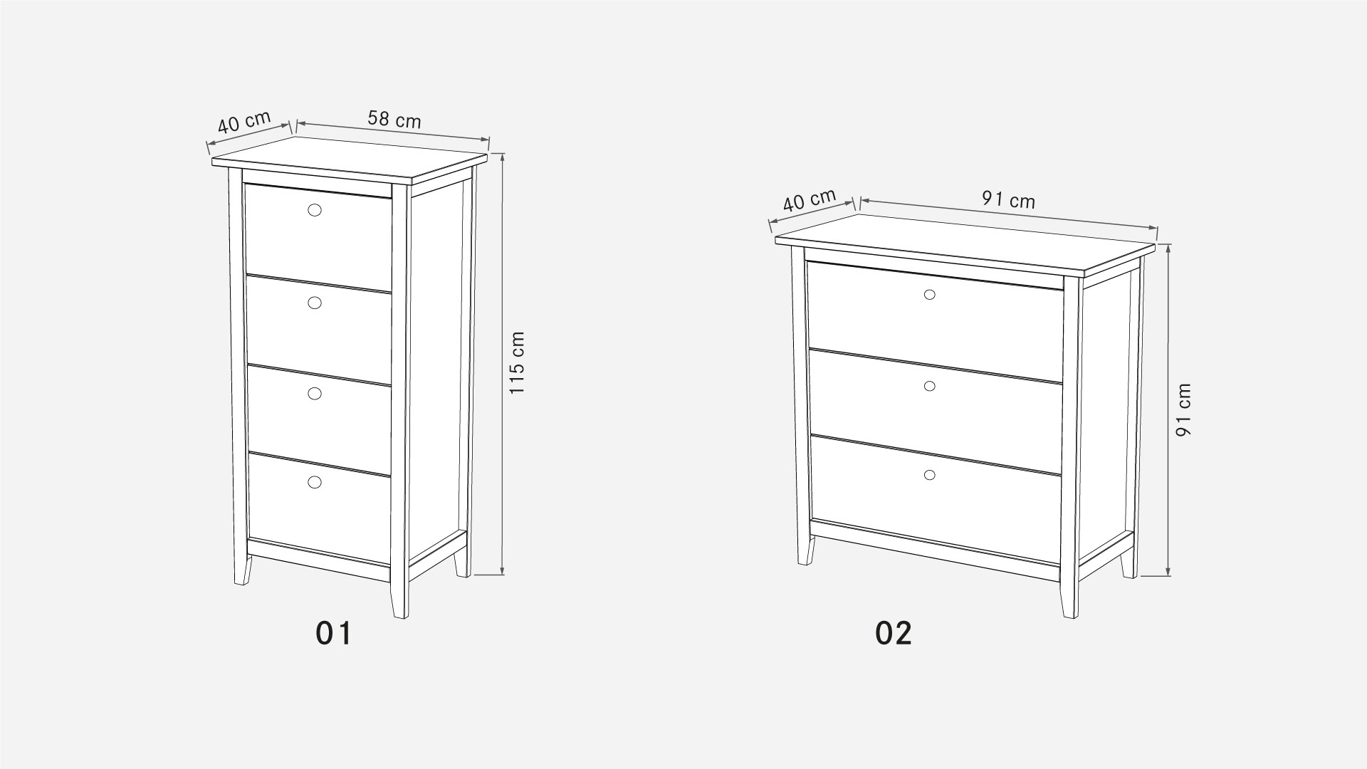 Kommode "Tusa" - nordische Schönheit aus Massivholz