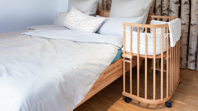 Praktisches Beistellbett