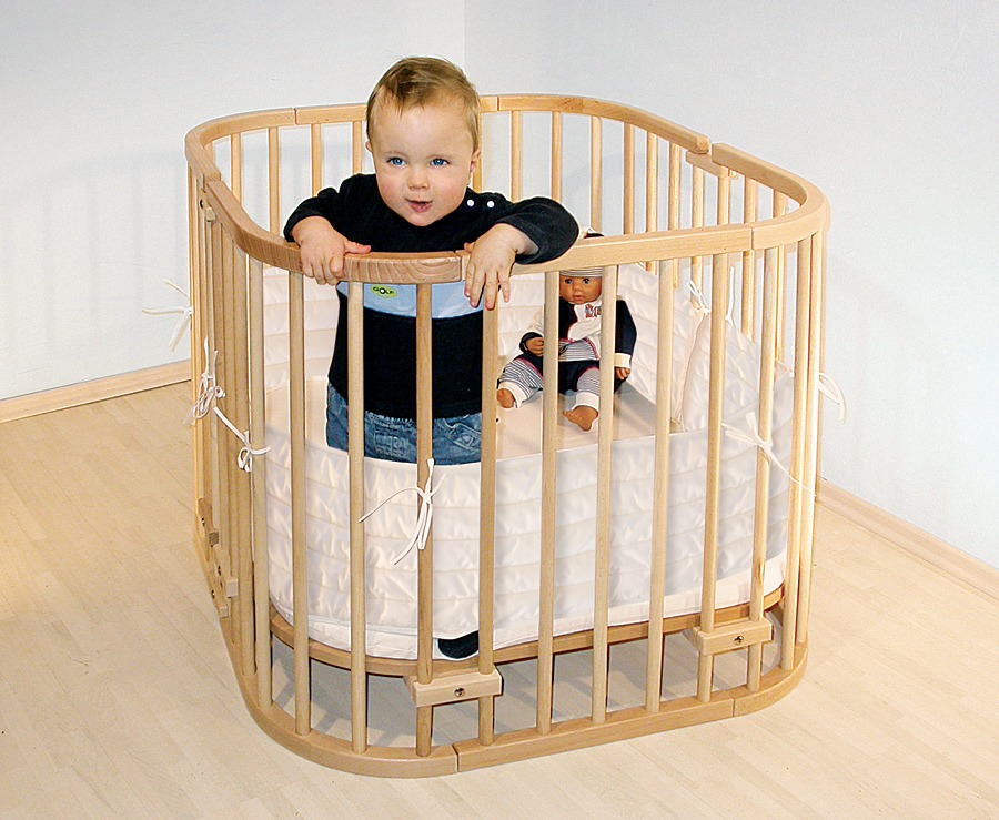 Beistellbett "Piccino by babybay" Aus massiver Buche oder Kernbuche