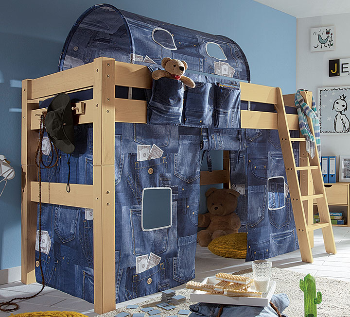 Mittel-Hochbett Pico-Fago - Das bunte Spielparadies Mittel-Hochbett Pico-Fago - Das bunte Spielparadies