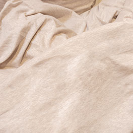 Bettwäsche Melange - sehr anschmiegsam, hier in natürlicher Farbstellung beige